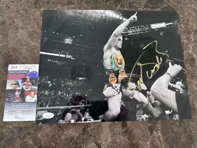 Boxing Saul Canelo Alvarez Signed 11x14 Photo Autograph JSA COA