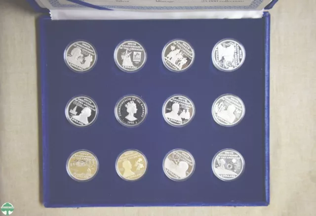 500Th Anniversary Of The America's Bahamas $5 Silver Proof Set In Box With Coa