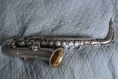 C MELODY SAX CONN ARGENTO VINTAGE-pronto a giocare! 