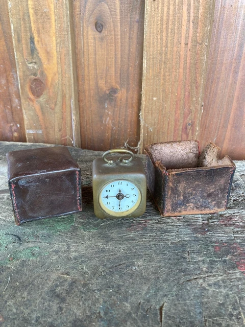 Ancien Et Rare Réveil De Voyage Pendulette Jaeger Lecoultre Pour Dunhill 01 Kyv