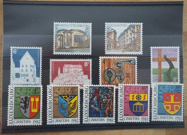 1982 Luxemburg; 50 komplette Jahrgänge, postfrisch/MNH, MiNr 1046/1067, ME 850,- 3