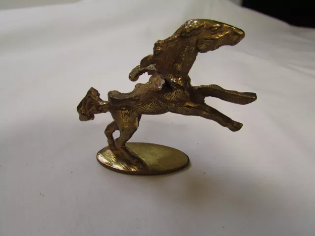 Vintage Brass Winged Pegasus 2 1/2 Height