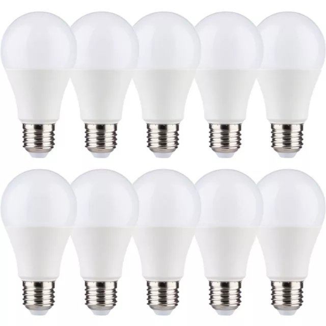 10 x LED Leuchtmittel Birnenform A60 9W = 60W E27 matt 806lm warmweiß 3000K