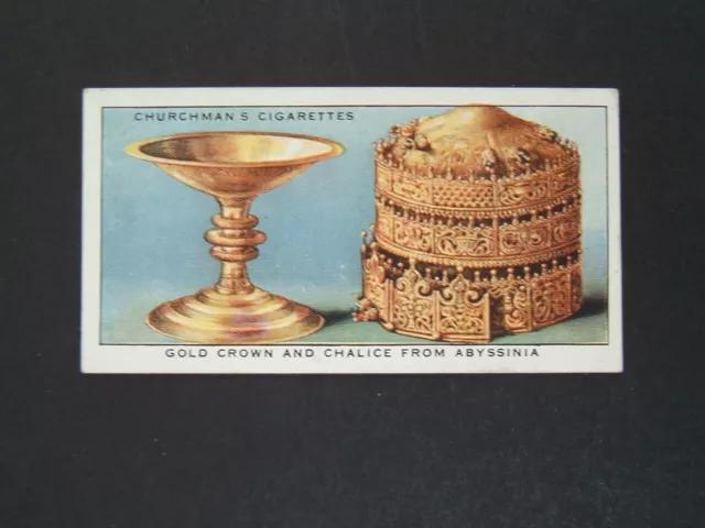 Churchman - Treasure Trove (1937) - # 32 Gold Crown & Chalice From Abyssinia