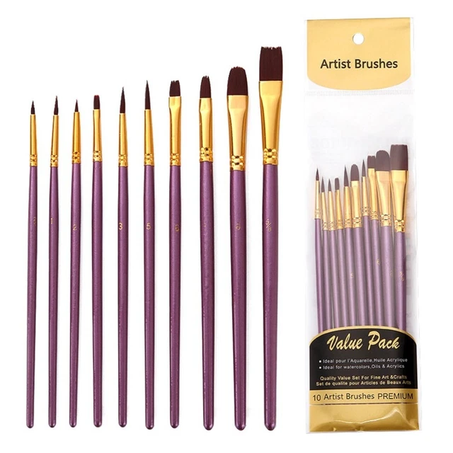 1 pezzo di Capelli di Nylon Pennello Pittura Ad Acquerello Antica Rima di Stile Acrilico Pittura Rifornimenti di Arte del Pennello