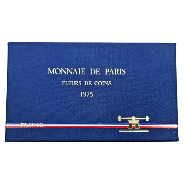 France Coffret FDC 1975 - 9 pièces Francs - Tranche B - Fleur de Coins