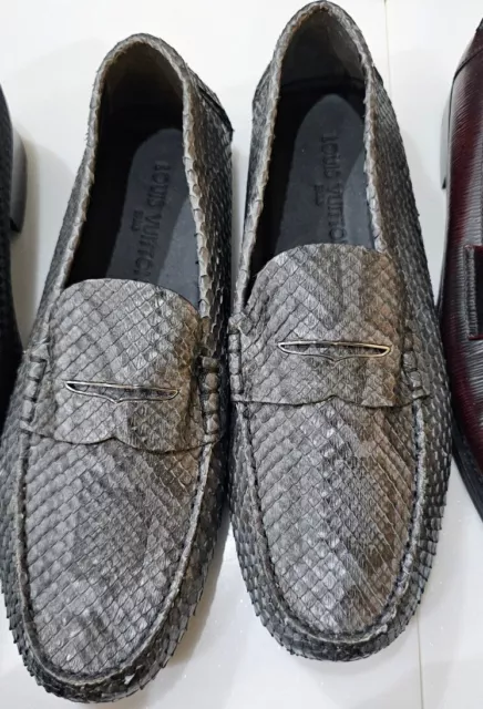 LOUIS VUITTON EXOTIC Python Snakeskin Loafer Drivers Mens Shoes LV 10 ...