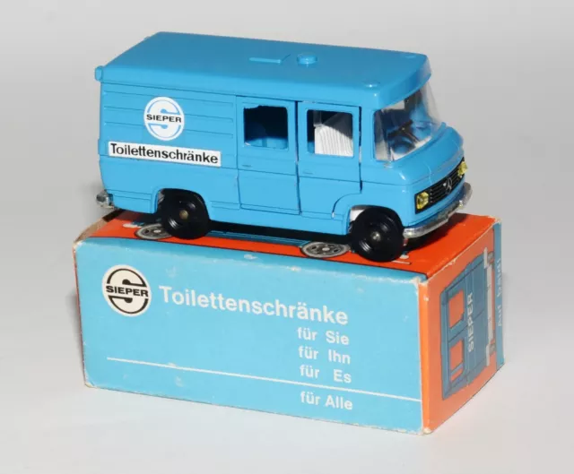 SIKU V 305 - Mercedes Benz 408 D Werbemodell "Sieper Toilettenschranke" in OVP 2