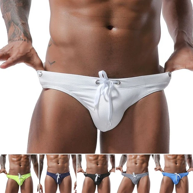 Bikini Badebekleidung Slips Tangas Strand Kordelzug Fest Sexy Beulentasche