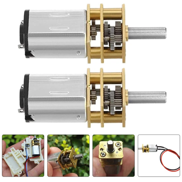 ECSiNG - 2 Motori DC 12V 13477 RPM Micro 1015D Per Modellini E Fai Da Te