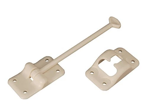 RV Designer E237, Plastic Door Holder, T-Style, 6 inch, Colonial White, Entry...