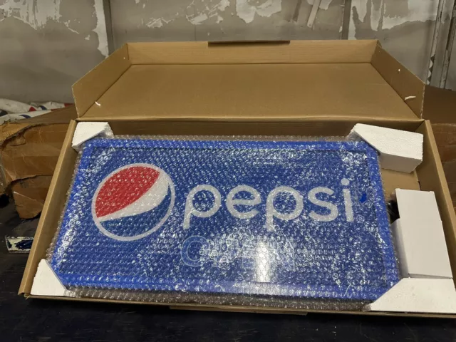 Pepsi Cola Soda Pop Lighted Electric Open Sign