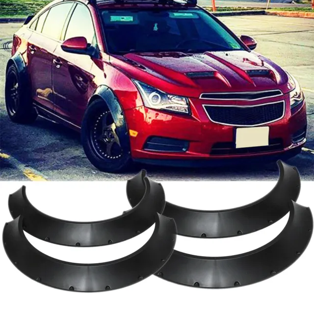 4pcs 3.5/90mm Universal Flexible Car Fender Flares Extra Wide Body Wheel  Arches