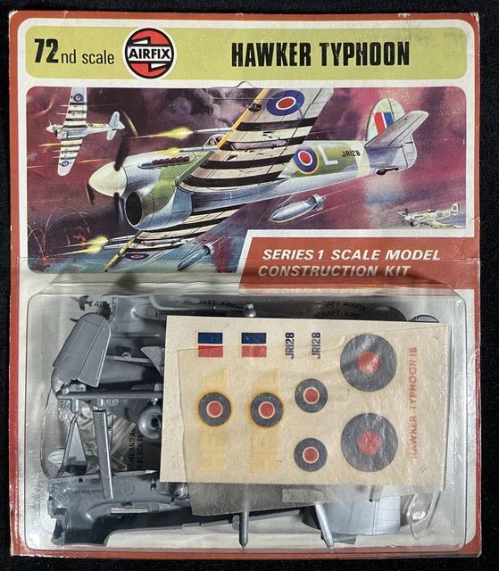 Kit Modèle Réduit Hawker Typhoon Mk.IB 1:72 Airfix - Neuf, Jamais Ouvert, Référence A02041B