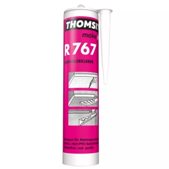 Thomsit R 767 Montagekleber 400 g Nahtreparaturarbeiten, Hart-PVC Sockelleisten