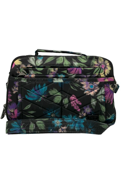 Lug RFID Top Handle Crossbody Bag Scoop 2 Bloom Black