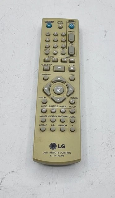 Replacement Remote Control for LG 6710T00017B[DVD], TV