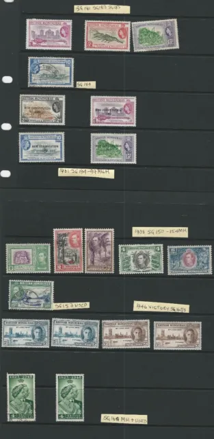 BRITISH HONDURAS  1938-1961 20 Stamps MH & Used Free P & P