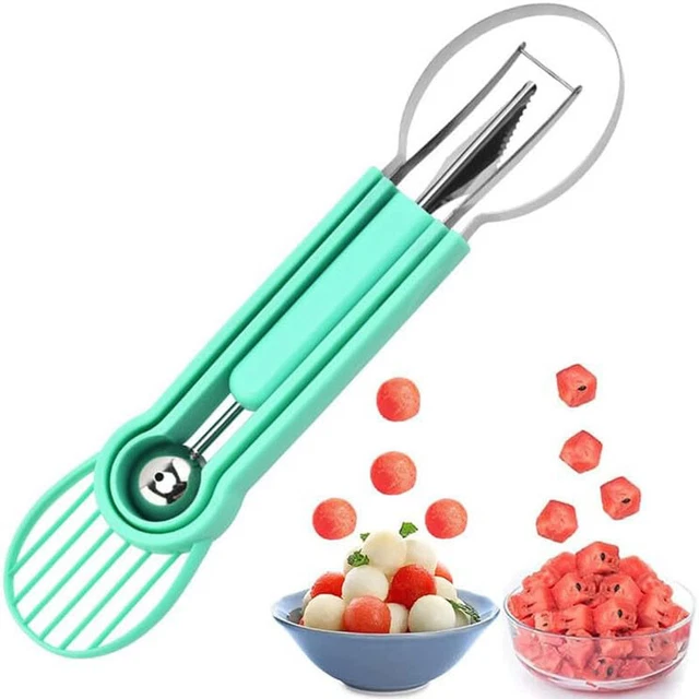 WATERMELON CUTTER SLICER, 5 in 1 Baller Scoop Set, Stainless Steel Tool