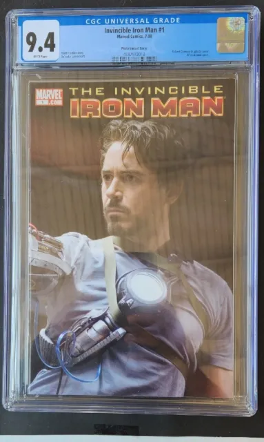Invincible Iron Man 1 Robert Downey Jr  Movie Wraparound Photo Variant  2008
