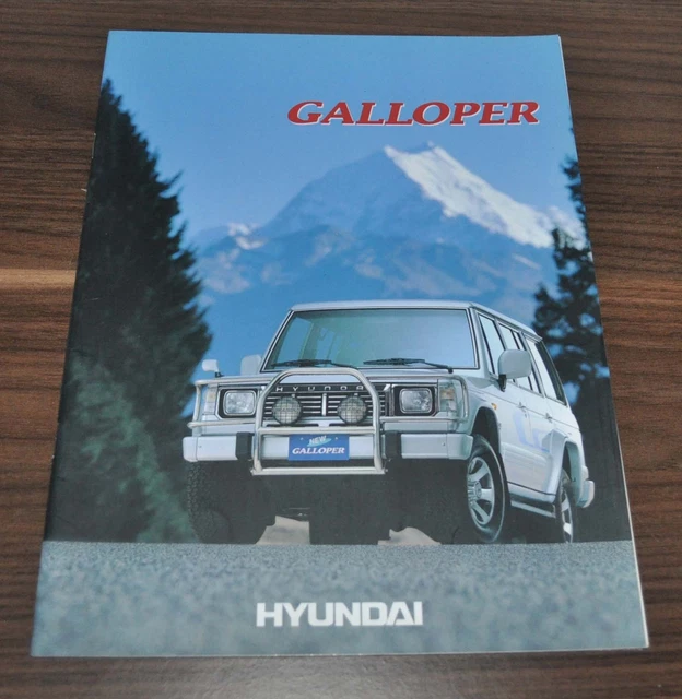 Hyundai Galloper Sales Brochure Prospekt EN
