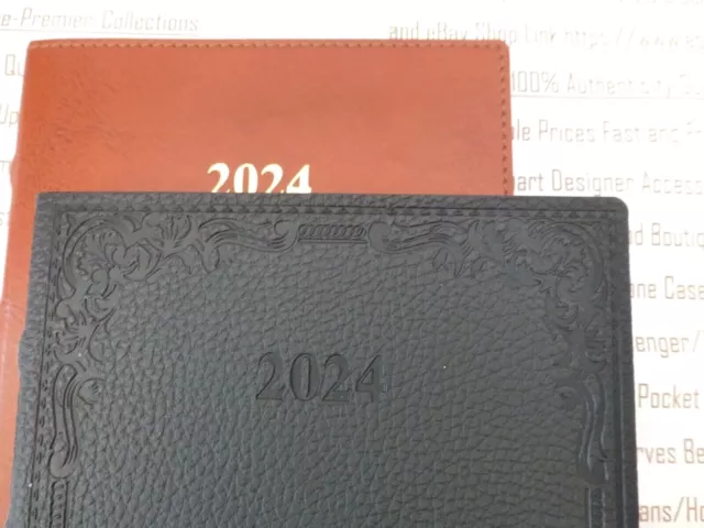 A5 2024 Diary InTempo Day A Page Italian Asst Faux Leather Softback Diaries NEW 3