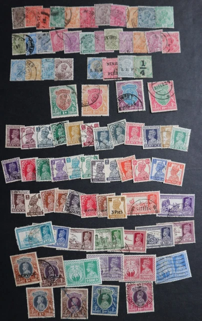 INDIA - 1911 to 1946 King George V and VI Collection (86 stamps) Y