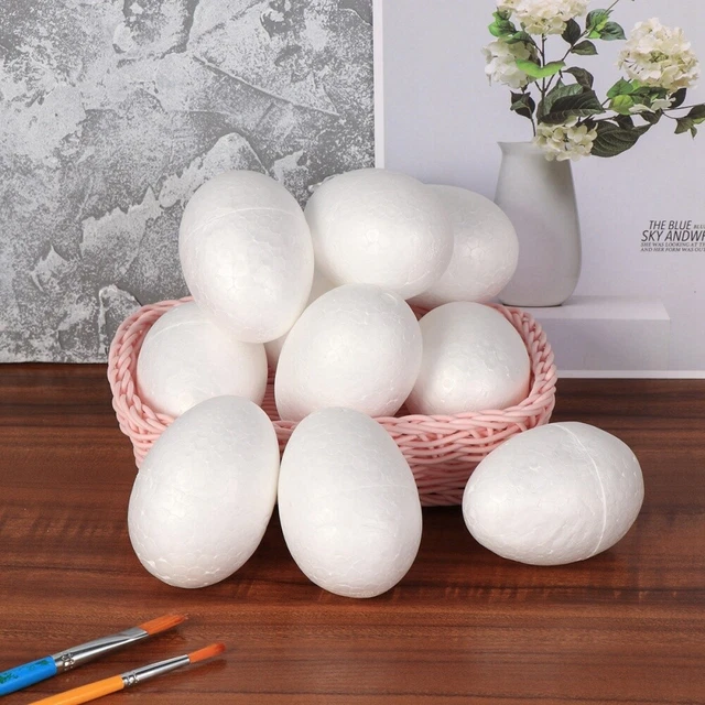 10 piezas Decoración de Pascua de poliestireno huevos de Pascua jumbo flores niño niño pequeño