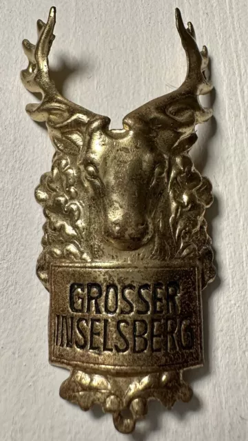 Wanderstock Beschlag Wandern Messing Geweih | Großer Inselsberg Thüringen - DDR