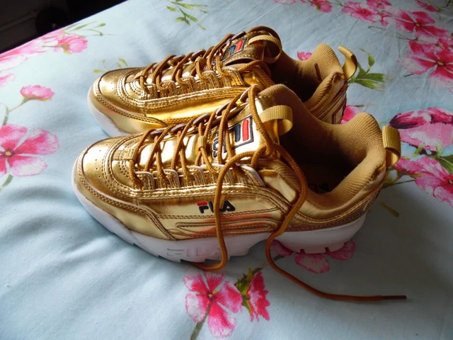 FILA DISRUPTOR II Scarpe da ginnastica premium oro metallo