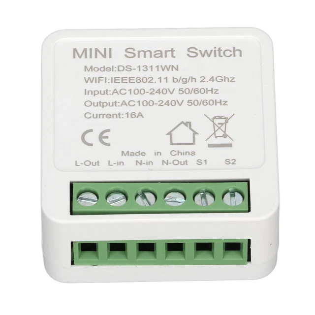 WiFi Switch Portable 16A Smart Power Switch APP Voice Control Miniature Remo HOT