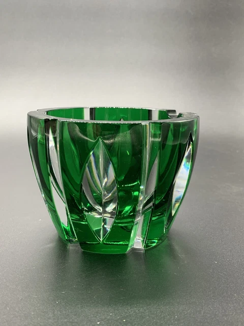 Vide-poche Ancien En Verre Vert – Coupelle Décorative Vintage