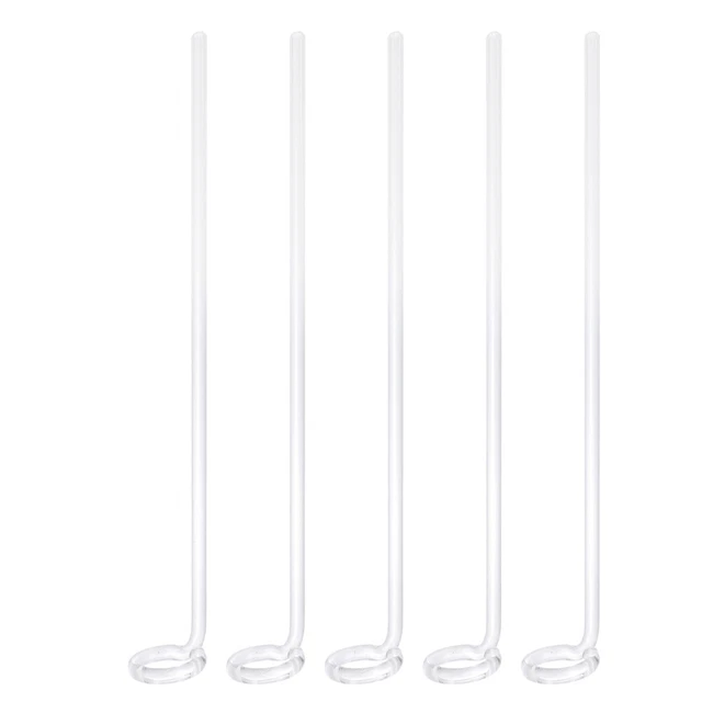 5 Pcs Glass Rod Stirring Chemistry Laboratory Drink Blender Mixers