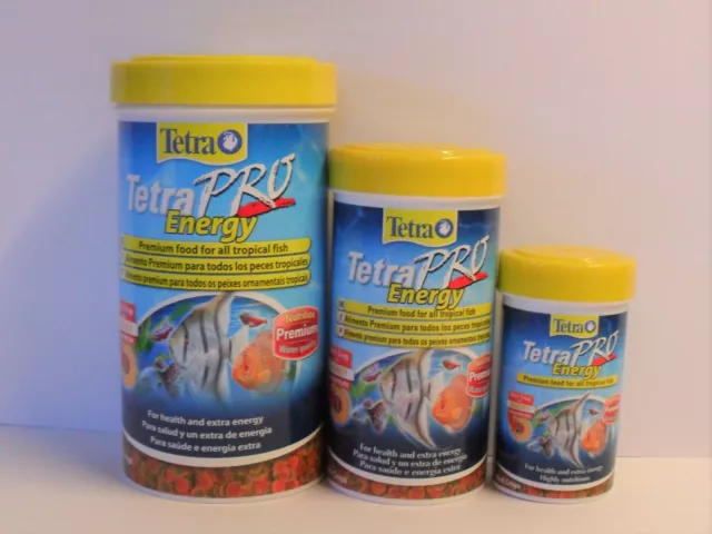 TETRA PRO ENERGY 20g, 55g, 110g Premium Tropical Aquarium Fish Food/ Crisps