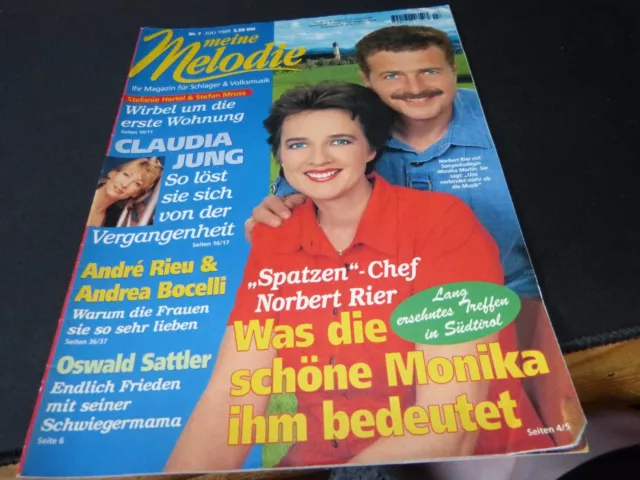 Meine Melodie Nr. 7/1999 Norbert Rier/Claudia Jung/Stefanie Hertel/Mireille Math