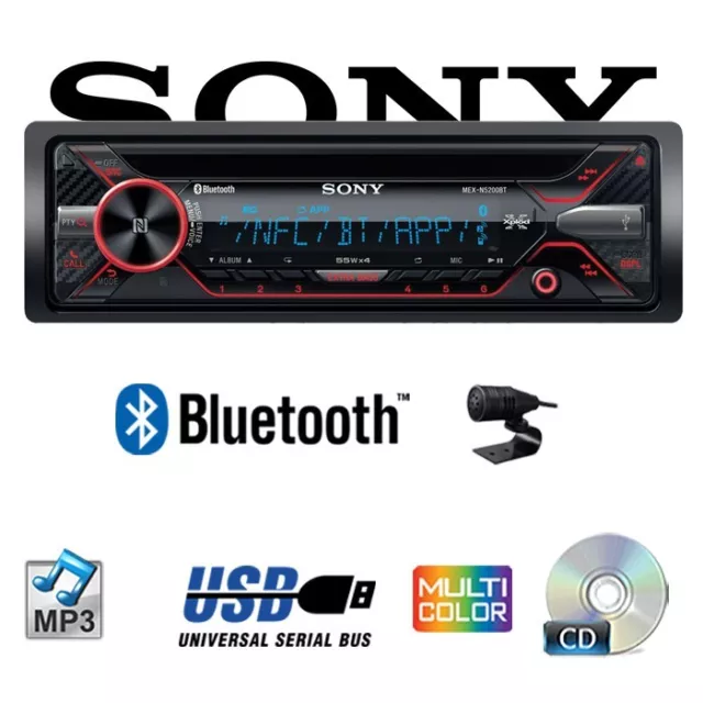 SONY MEX-N5200BT BLUETOOTH CD/MP3/USB Multicolore Autoradio