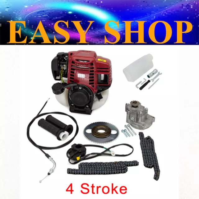 Gas Engine Motor Kit For 49cc 4 Stroke Motorised Bicycle Buggy ATV Push Bike