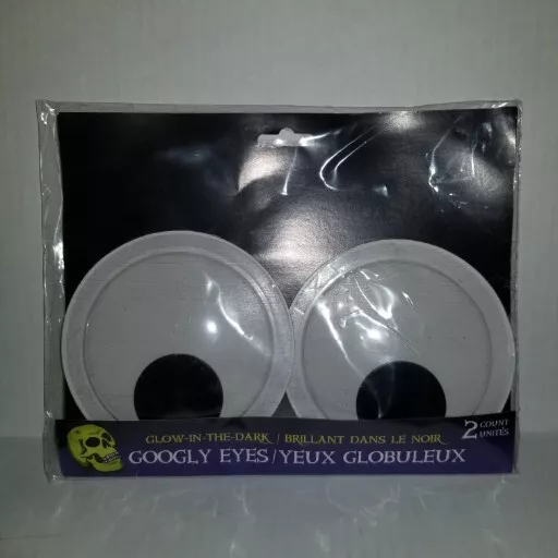 GLOW-IN-THE-DARK GIANT GOOGLY EYES, Prop Decoration