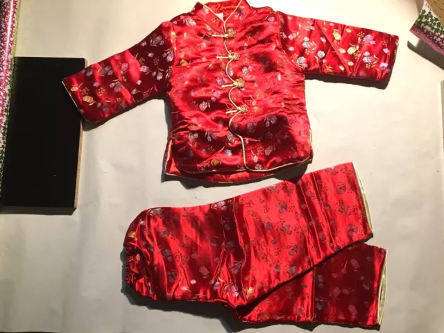 new girls traditional asian embroider jacket whit pant (c-2)