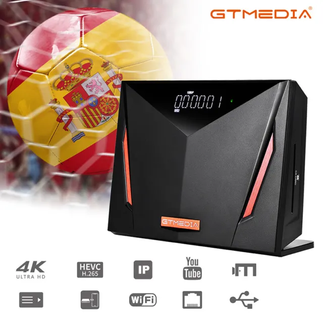 GTMEDIA V8 UHD 4K Receptor de satélite DVB-S2/S2X HD TDT TV Box para Mars Ecam