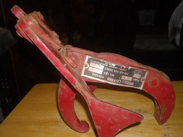 Merrill Chinbro 4 1/2" pipe grab model 64 pre owned