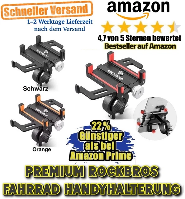 Motorrad Handyhalter Aus Aluminium Alu Fahrrad-Handyhalterung - Universelle  Halterung Fr E-Bike, Motorrad & Scooter Handyhalter Motorrad