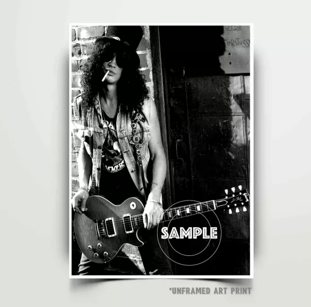 Slash Guns N Rose Stampa Poster Senza Cornice Fine Arte Da Parete Stampa Poster 2