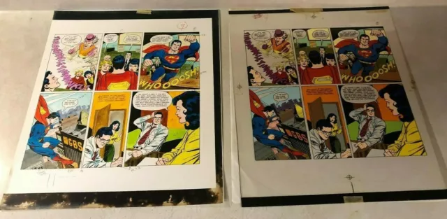 Superman prod art and color guide 1975 MXYZPTLK peter pan CREEPO clark lois
