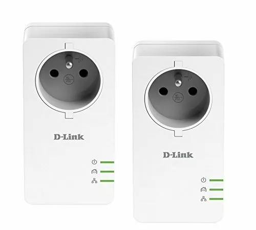 D-Link PowerLine Kit de démarrage CPL AV2 1000 HD Gigabit avec prise intégrée