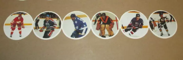 1984-85  Kelloggs Mini Disk Card Strip #3 Jari Kurri Mike Bossy Dino Ciccarelli