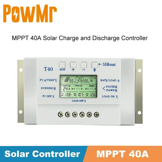 Nuovo Sola Pannello Regolatore Mppt 1 PC 12V/24V 3 Timer Carica Scarica