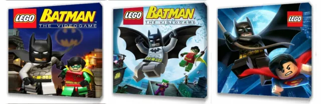 Lego Batman  Kids canvas wall art plaque pictures set of three pack I