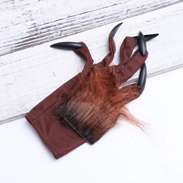 Costume lupo con artigli guanti di Halloween spaventoso decorazione unghie zampa