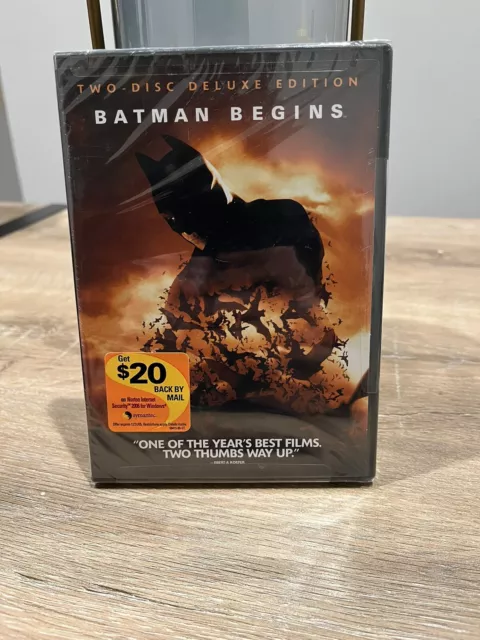 Batman Begins (DVD, 2005, Two-Disc Deluxe Edition) NEW Factory Sealed!